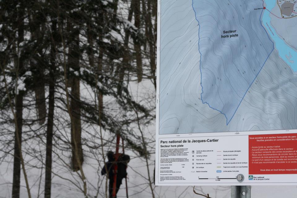 Backcountry Telemark skiing grand opening in JacquesCartier National